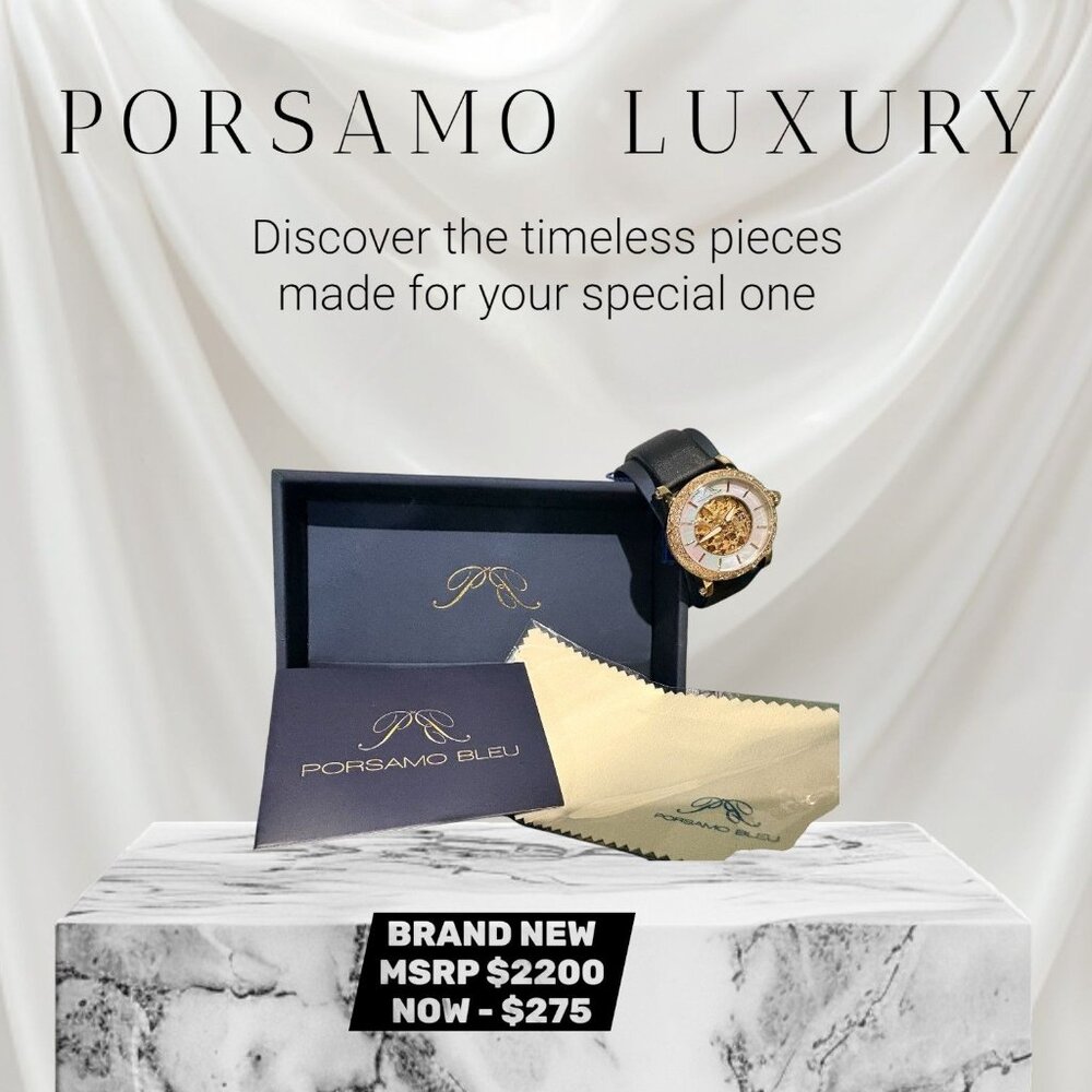 Ladies Luxury Porsamo Bleu White Dial Watch